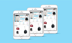 时尚大牌女性购物手机网上商城wap网站模板