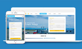 Custom国际航空运输登记表单响应式网站模板